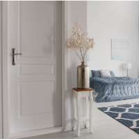 high quality wooden white inner solid wood door