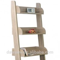 Home furniture wooden ladder shelf and bookcase Leaning Ladder 5 Tier Display Shelf Bookshelf Bookcase Organize New