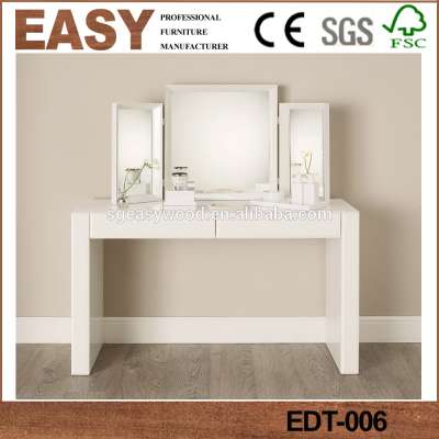 European style bedroom designs modern wood dresser with mirror