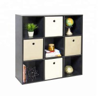 Modern style design office furniture wood 9 cube storage cabinet bookcase for living room