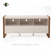 China wall mount wooden long modern led Tv stand