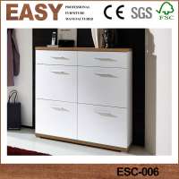 High quality cheap modern design wooden shoe cabinet