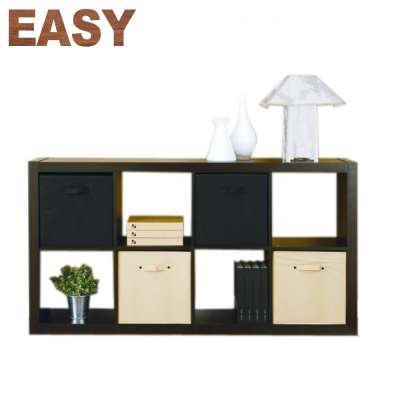 New style wood living room bookcase 8 Cube Storage Cabinet