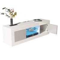 Simple Wood TV Cabinet TV Stand Furniture Led High Gloss UV TV Unit