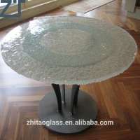 Home Livingroom furniture round glass desktops